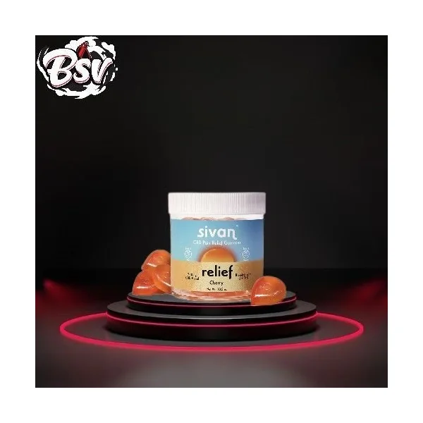 Sivan 750mg CBD Pain Relief Gummies Cherry