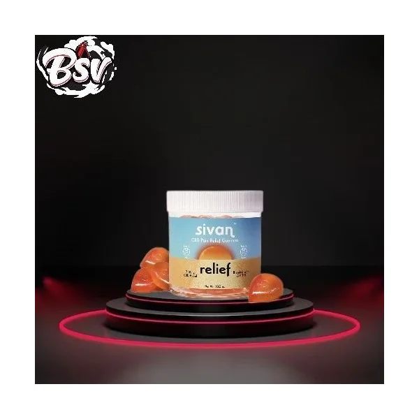 Sivan 750mg CBD Pain Relief Gummies Tangerine