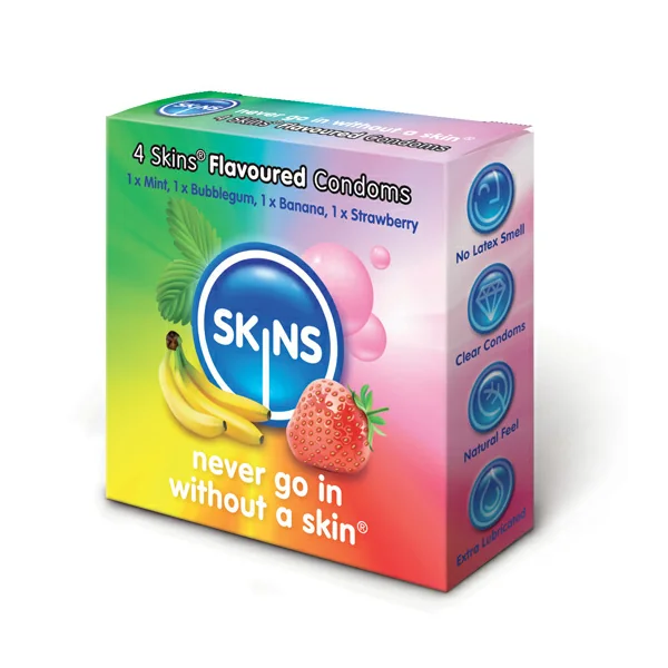 Skins Flavoured Condoms 4 Pack