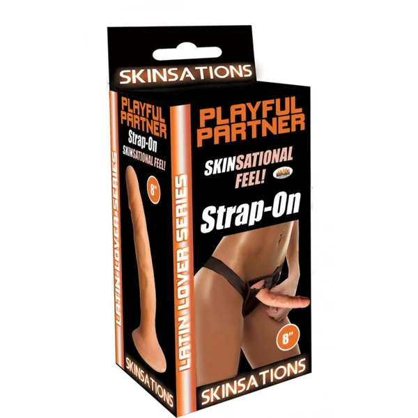 SKINSATIONS LATIN LOVER PLAYFUL PARTNER 8 STRAP ON “