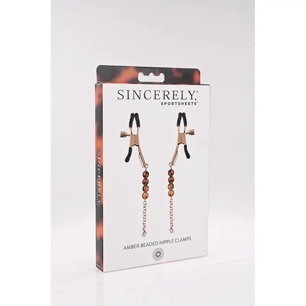 S&M – Amber Beaded Clamps