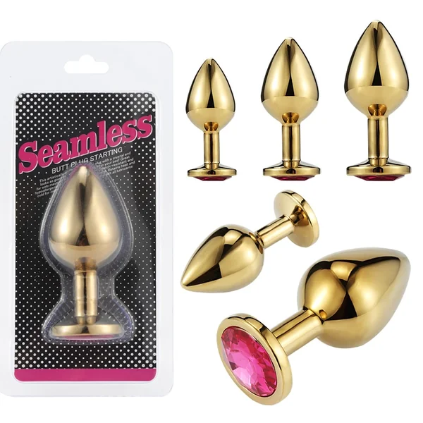 S/M Anal Plug Metal Anal Toys For Women Adult Sex Product Women Butt Plug Stainles Steel Female Dildo Intimate Goods For Couple