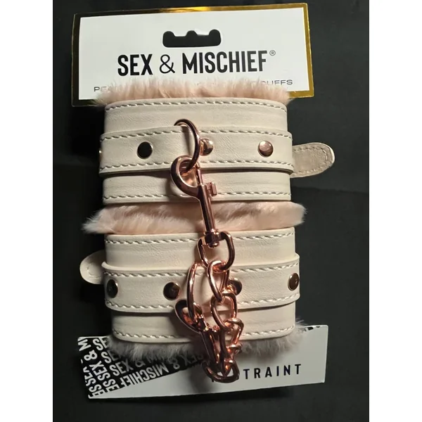 S&M Peaches ‘n CreaMe Fur Handcuffs