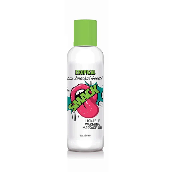 Smack Warming and Lickable Massage Oil - Tropical 2 Oz