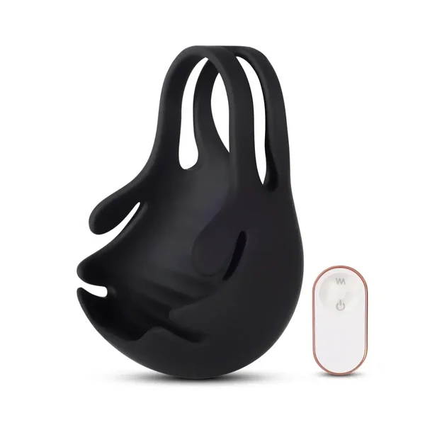 Smitten Vibrating Scrotum C - Ring w/ Remote