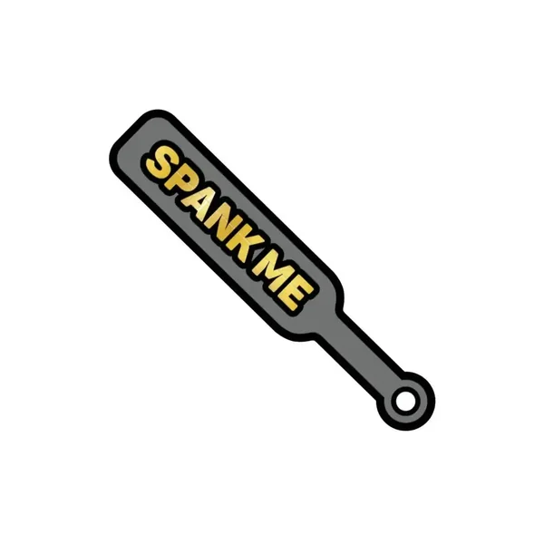 Spank Me Paddle Soft Enamel Pin