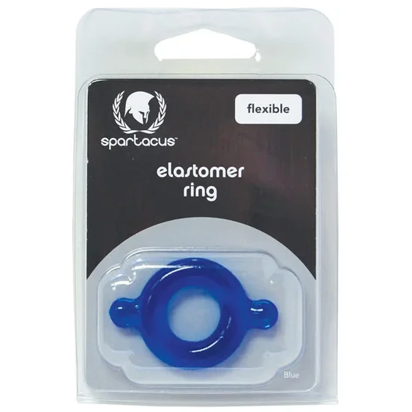 Spartacus Elastomer Cock Ring – Blue