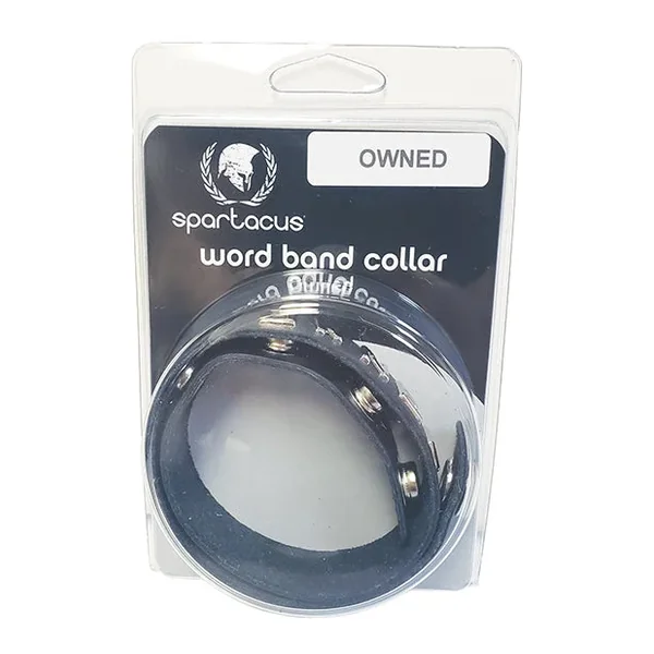 Spartacus OWNED Leather Collar – Black