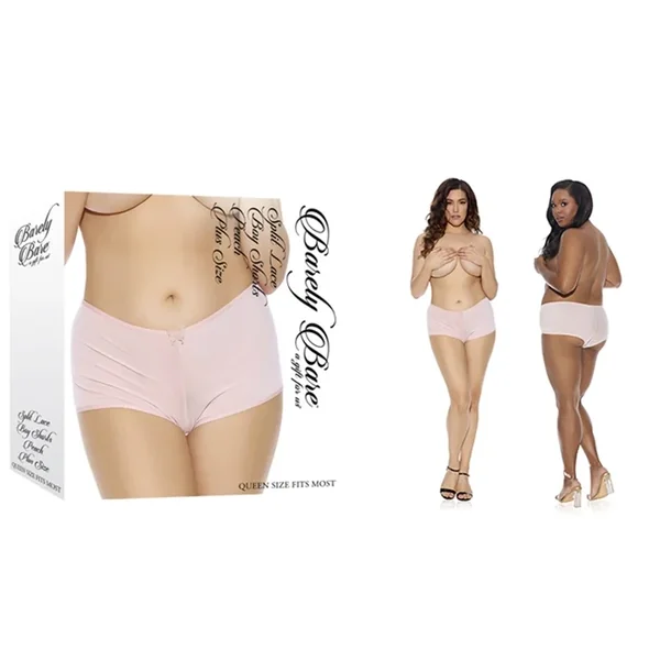 Split Lace Crotchless Boyshort – Queen Size