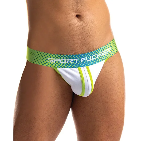 Sport Fucker Jersey Jock – XXL Green/White