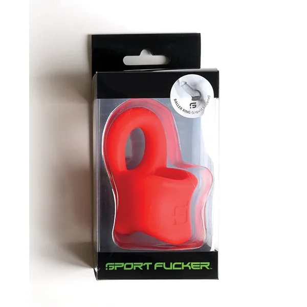 Sport Fucker Silicone Baller Ring – Red