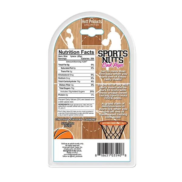 Sports Nuts Cock Pop Basketballs – Chocolate