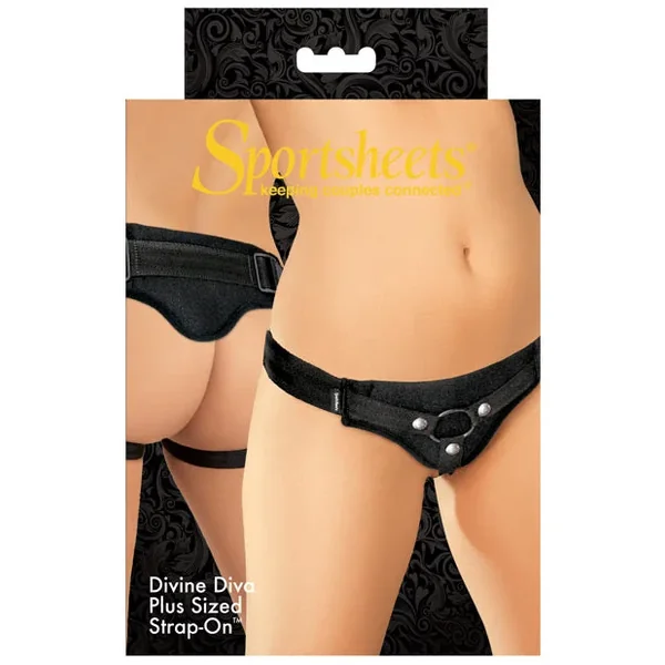 Sportsheets Divine Diva: Plus Size Harness – Black