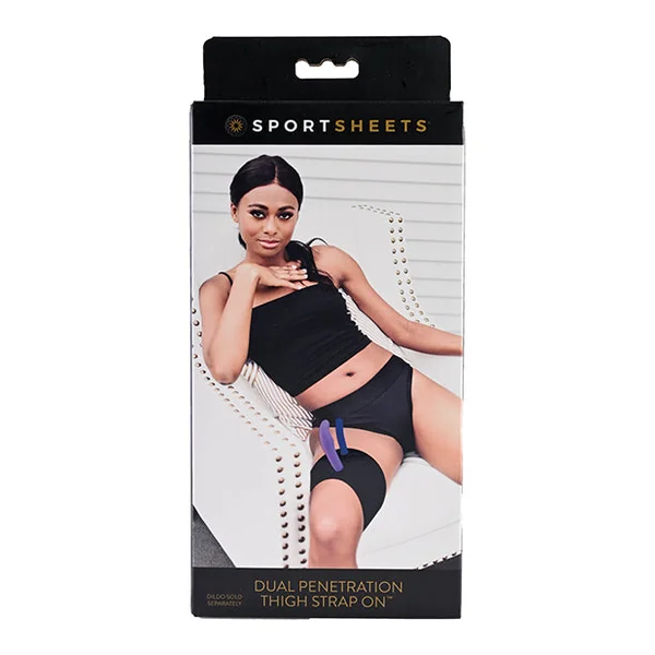 Sportsheets Dual Penetration Thigh Strap On - Black