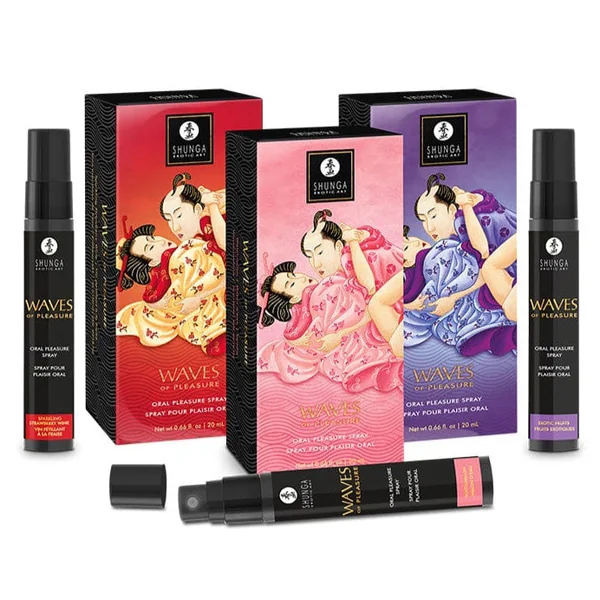 Spray pour Plaisir Oral - Waves Spray de Shunga | 3 Saveurs, Excitantes & Gourmandes