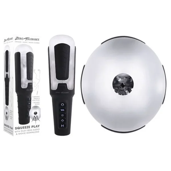 Squeeze Play with Riley Reid Rechargeable Stroker