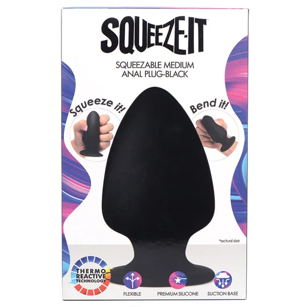 Squeeze-It Silicone Anal Plug - Medium