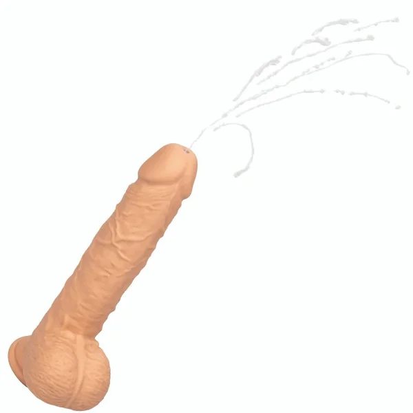 Squirting Fuck Stick 9″ Vibrating Silicone Suction Cup Dildo
