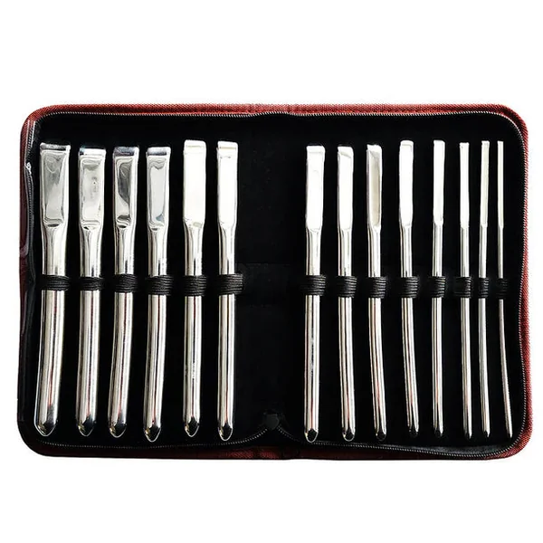 Stainless Steel Hegar Uterine 14pc Dilator Set by Rouge