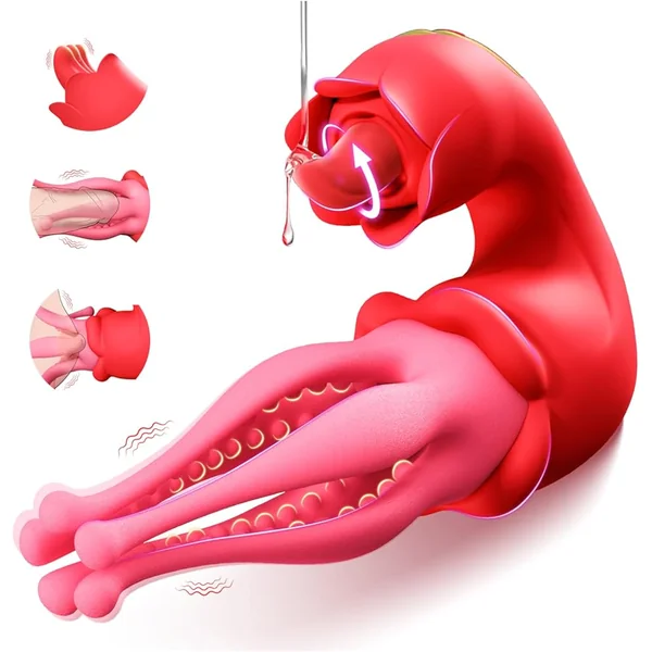 Stamens Tongue Licking Nipple Clitoral Stimulator
