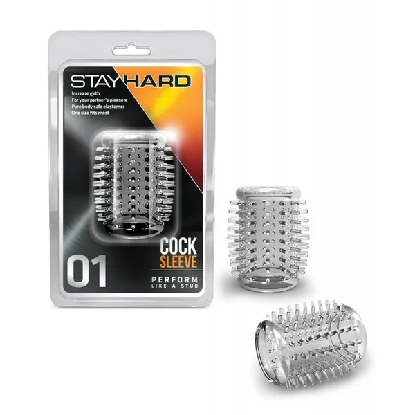 Stay Hard Beaded-C-Sleeve-Clear*
