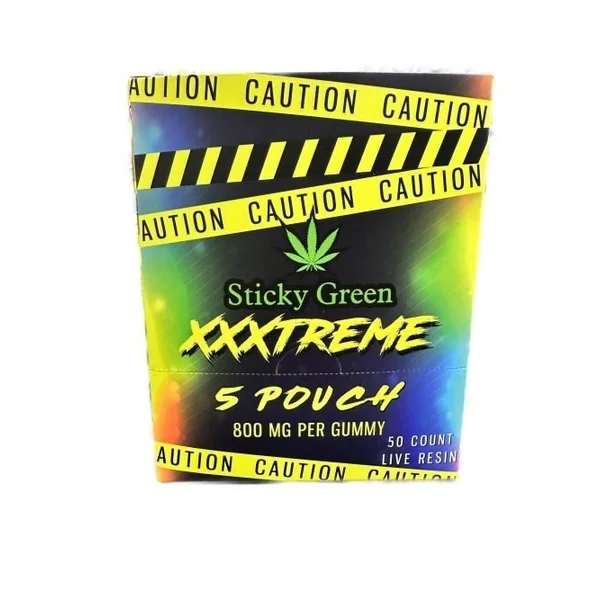 Sticky Green XXXTREME 10ct 800mg Gummies Watermelon
