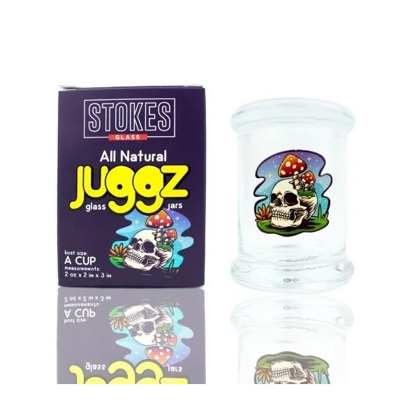 Stokes Juggz Glass Jars C Cup 12oz Skeleton