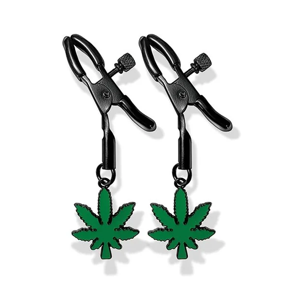 Stoner Vibes Glow in the Dark Adjustable Nipple Clamps
