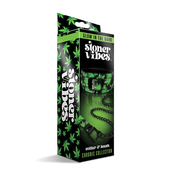 Stoner Vibes Glow in the Dark Collar & Leash