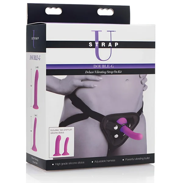 Strap U Double G Deluxe Vibrating Strap-on Kit