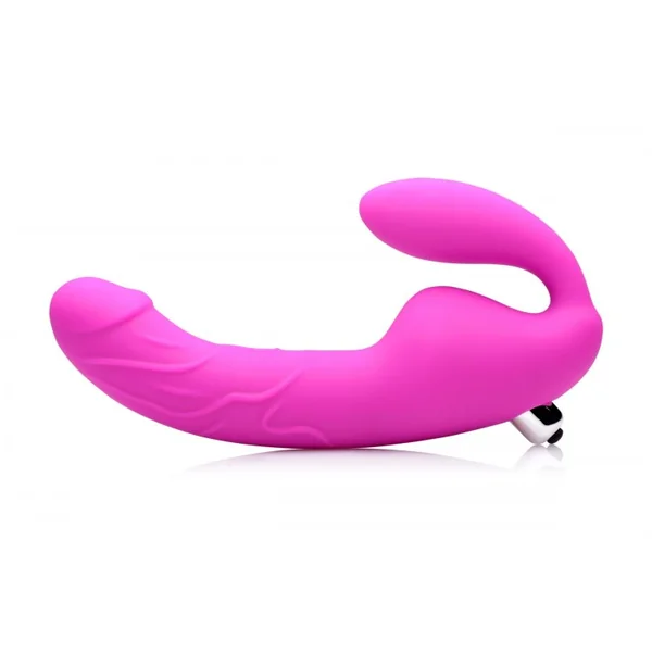 STRAP U ROYAL RIDER VIBRATING STRAPLESS STRAP ON DILDO