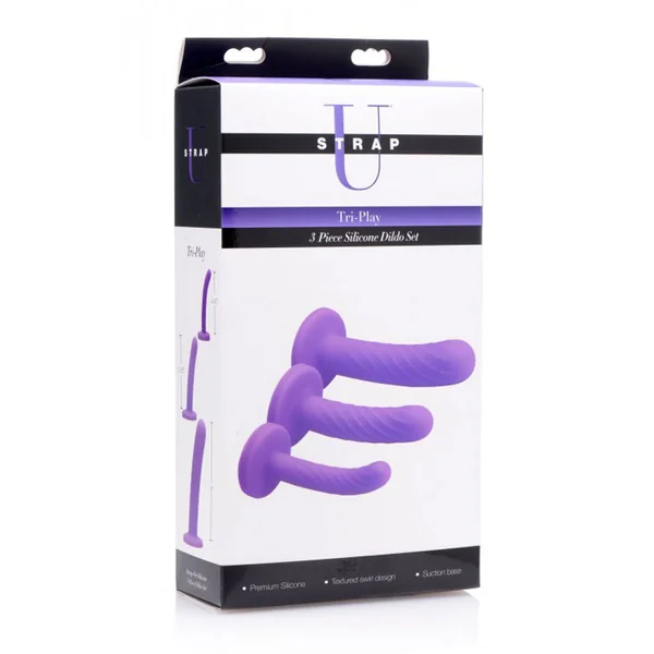 Strap U – Tri-Play 3 Piece Dildo Set