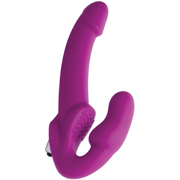 Strap U Vibrating Strapless Silicone Strap-on Dildo