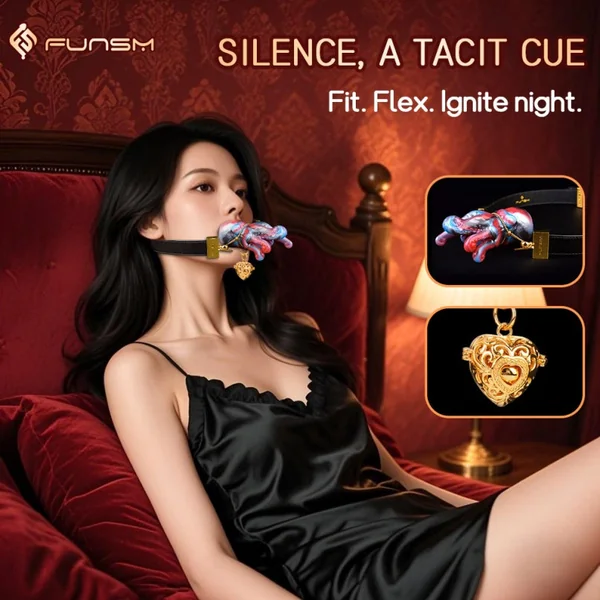 Strap-On Fantasy Octopus Mouth Gag – Iridescent Silicone Ballgag Bondage Restraint Set