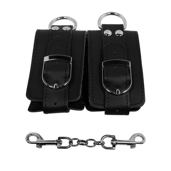 Strapped Plush Restraints Black