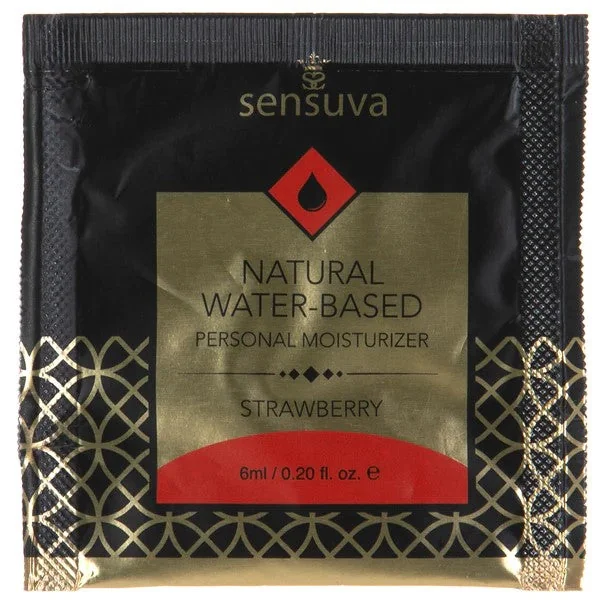 Strawberry Natural Water Based Flavored Lubricant by Sensuva