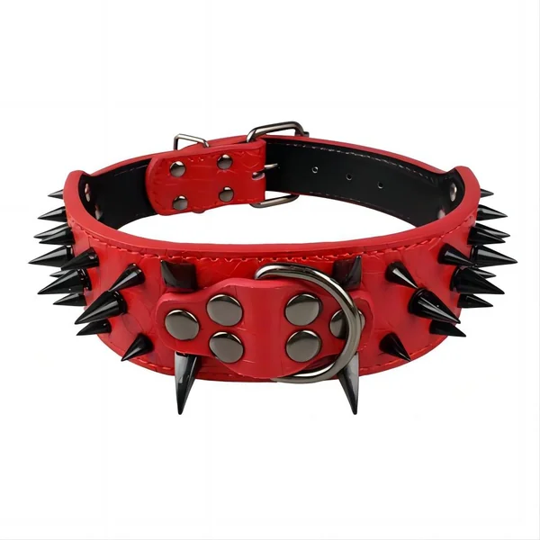 Studded Collar - RED