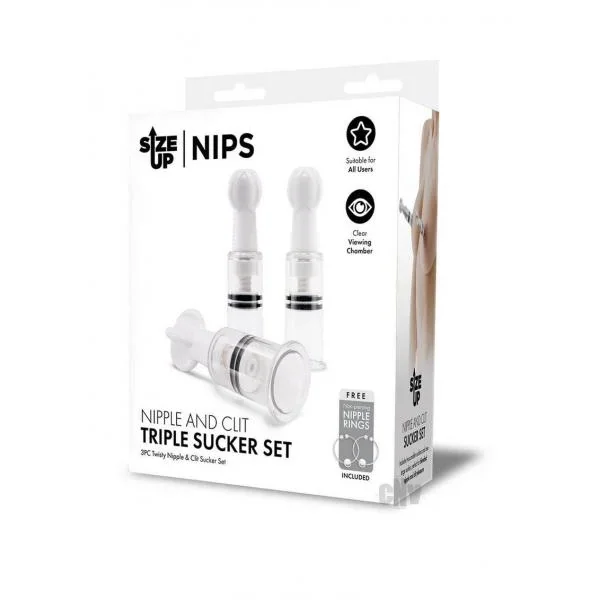 Su Nipple Clit Triple Sucker Set