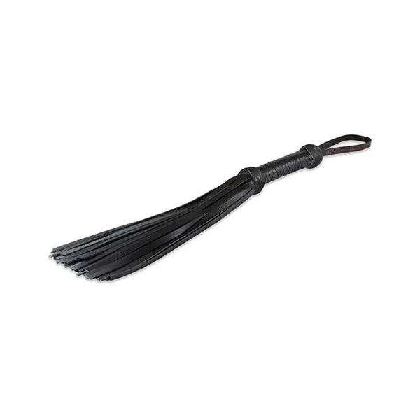 Sultra 16″ Lambskin Twill Weave Grip Flogger – Black