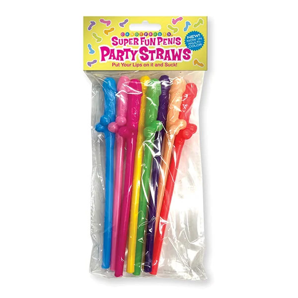 SUPER FUN PENIS MULTICOLOR STRAWS
