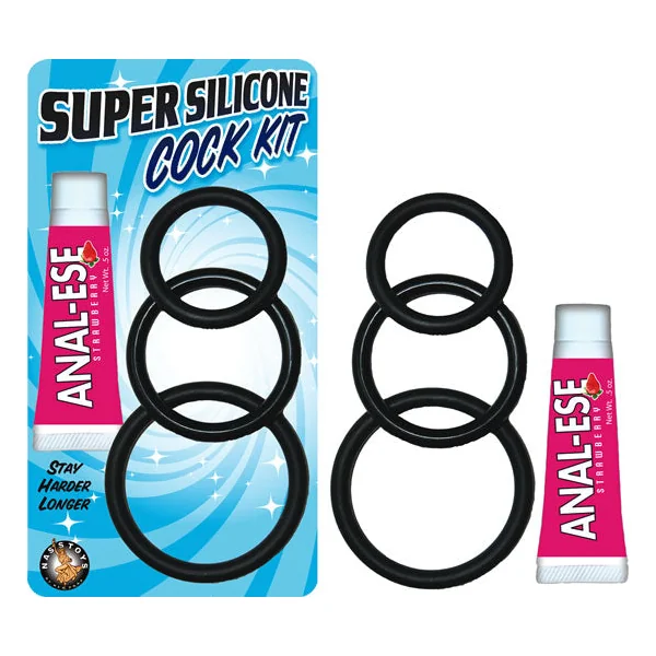 Super Silicone Cock Kit - Black