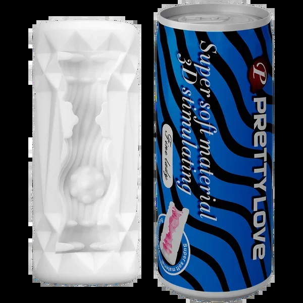 Super Soft Can Masturbator (Black/Blue)