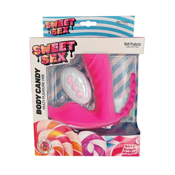 Sweet Sex Body Candy Multi Pleasure Vibe w/Remote – Magenta