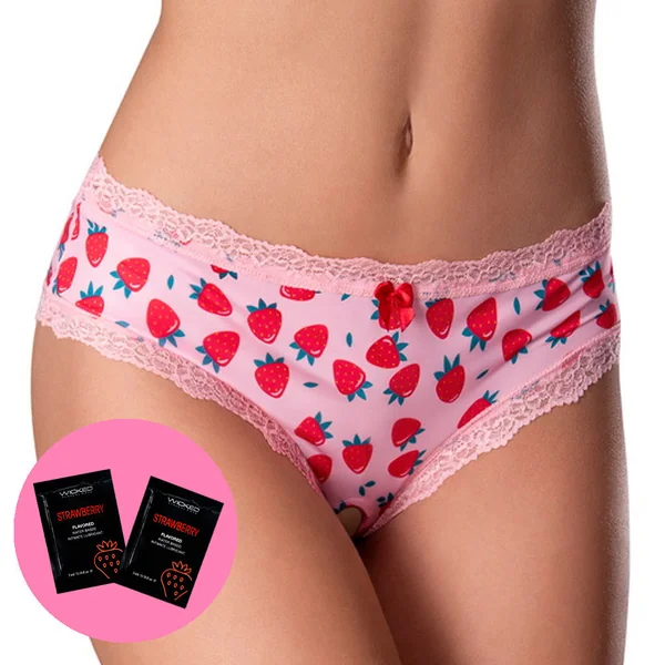 Sweet Treats Crotchless Boy Short & Flavoured Lubricant