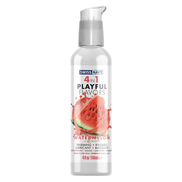 Swiss Navy 4 In 1 Playful Flavors - Watermelon 4oz