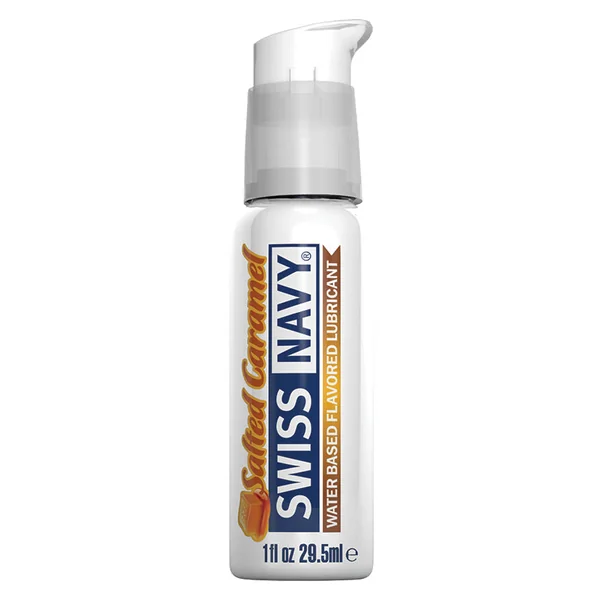 Swiss Navy Flavored Water-based Lubricants Salted Caramel 1oz