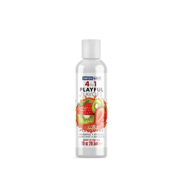 Swiss Navy Playful Flavours 4 In 1 Strawberry/Kiwi Pleasure 29.5ml