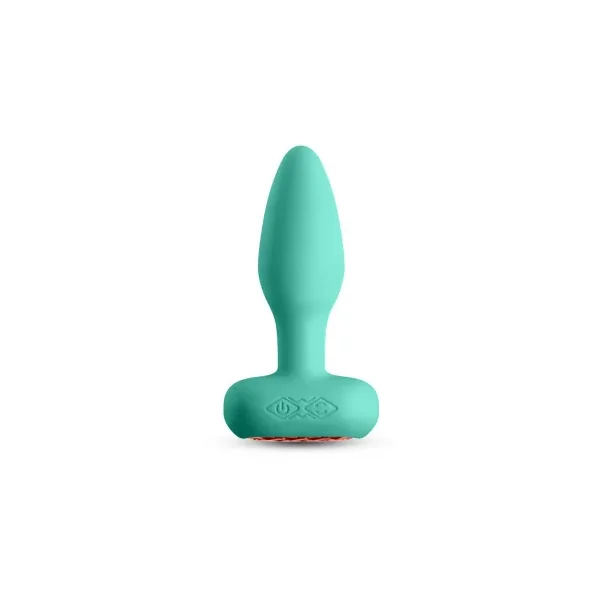 Techno Prism App-Controlled Vibrating and Rotating Plug, Teal