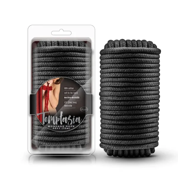Temptasia Bondage Rope (32 Ft) -Black