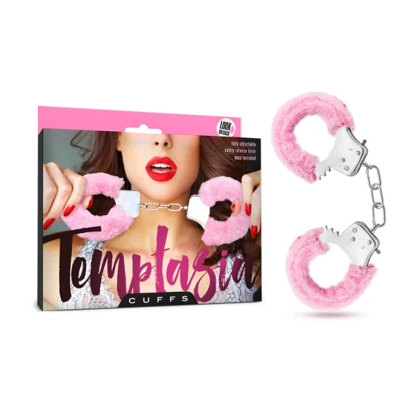 TEMPTASIA FURRY PINK CUFFS